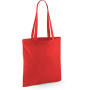 Shopper met lange hengsels Bright Red One Size Shopper met lange hengsels Bright Red One Size
