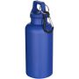 Oregon 400 ml solid colour RCS recycled plastic water bottle with carabiner - Dark blue Oregon 400 ml solid colour RCS recycled plastic water bottle with carabiner - Dark blue