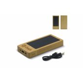 Powerbank Bamboe met Zonne Energie 8000mAh - Hout