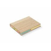 Sticky notes bamboe 3 soorten memoblaadjes met bamboe omslag - Natuur