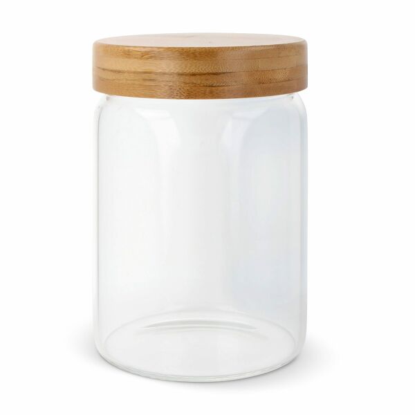Canister glas & bamboe 900ml