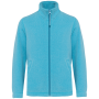 Microfleece met rits kind Cloudy blue heather 6/8 jaar
