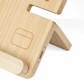 Draadloze oplader Tribu | Bamboe | 3-in-1 - bruin Draadloze oplader Tribu | Bamboe | 3-in-1 - bruin