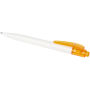 Thalaasa balpen van ocean bound plastic (zwarte inkt) - Transparant oranje/Wit