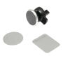 Magnetische telefoonhouder FLUX zilver, zwart