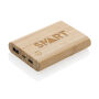 Bamboe 5.000 mAh powerbank, bruin