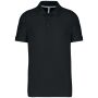 Piquépolo korte mouwen heren black 3XL