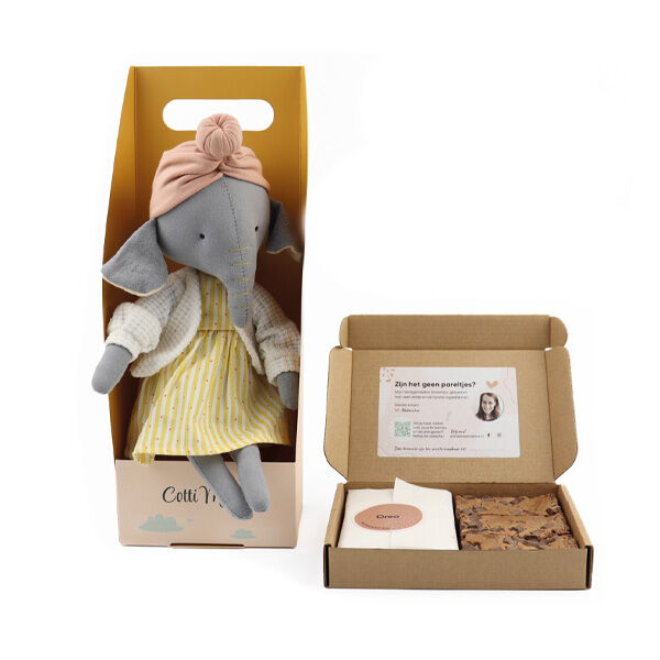 Kraamcadeau Olifant Alice & Brownies Kraamcadeau Olifant Alice & Brownies