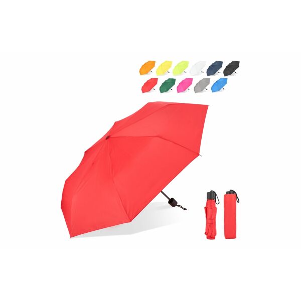 Congo 190T Pongee 21" Opvouwbare paraplu - Wit Congo 190T Pongee 21" Opvouwbare paraplu - Wit