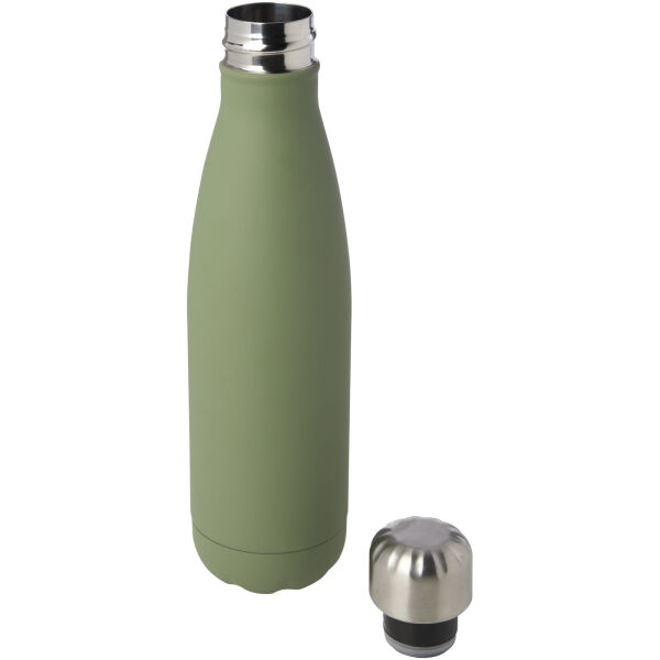 Cove 500 ml vacuüm geïsoleerde fles van RCS-gecertificeerd gerecycled roestvrij staal  - Heather groen