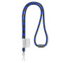 Polyester 2-kleurige koord-lanyard met full color label