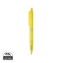 X3 GRS gerecycled PC plastic pen frosted, geel