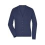 Ladies' V-Neck Cardigan navy S