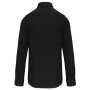 Heren stretch overhemd lange mouwen Black XS