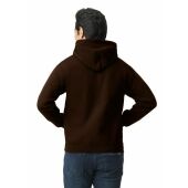 Gildan Sweater Hooded HeavyBlend for him 105 dark chocolate 3XL