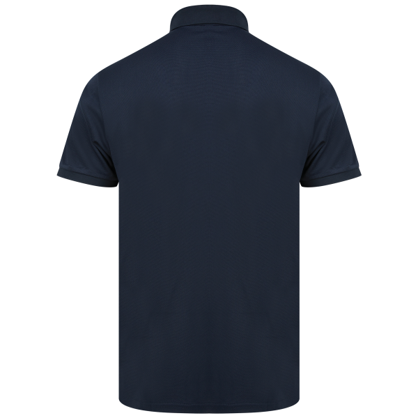 Herenpolo van gerecycled polyester Navy 4XL Herenpolo van gerecycled polyester Navy 4XL
