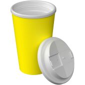 Americano® Infiniti geïsoleerde beker van 350 ml met morsbestendig deksel - Geel