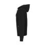 Sweat cardigan | bonded - Black, 2XL