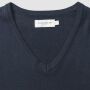RUS Ladies V-Neck Knitted Pullover, French Navy, XXS