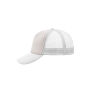 5 Panel Polyester Mesh Cap light grey/white one size