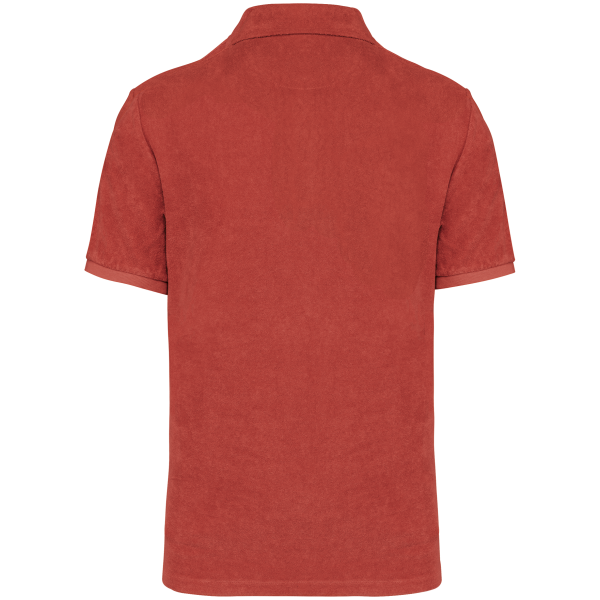 Ecologische badstof herenpolo Paprika XL Ecologische badstof herenpolo Paprika XL