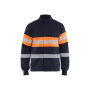 Multinorm sweatshirt met rits inherent