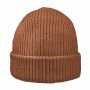 Luxury Fine Rib Beanie, Cognac Luxury Fine Rib Beanie, Cognac