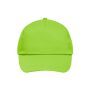 5 Panel Promo Cap Lightly Laminated lime green one size