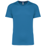 Gerecycled herensport-T-shirt met ronde hals Aqua Blue XS Gerecycled herensport-T-shirt met ronde hals Aqua Blue XS