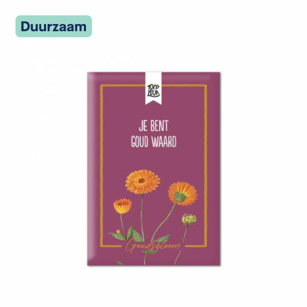 Bloemenzaadjes I Je bent goud waard I Goudsbloem