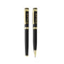 Swiss Peak Luca RCS recycled brass deluxe pen set, zwart