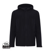 Iqoniq Makalu gerecycled polyester soft shell jas, zwart (4XL)