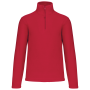 Enzo - Fleece met ritskraag Red 4XL