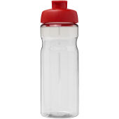 H2O Active® Base Tritan™ 650 ml sportfles met klapdeksel - Transparant helder/Rood
