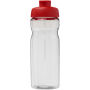 H2O Active® Base Tritan™ 650 ml sportfles met klapdeksel - Transparant helder/Rood