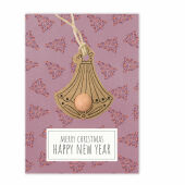 Blossombs - Kaart - Hanger Cone - Xmas Tree Pattern