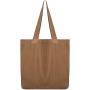Ecologische verwassen tas van ribfluweel Washed Dark Camel One Size