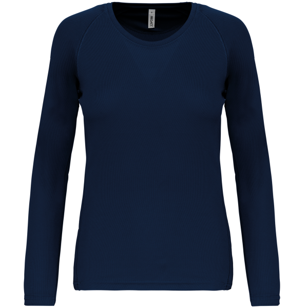 Ladies' long-sleeved sports T-shirt Sporty Navy XL Ladies' long-sleeved sports T-shirt Sporty Navy XL
