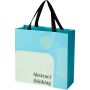 Smartfold papieren tas van 210 g/m² met lintgrepen en een glanzende laminaatlaag - 31 x 12 x 31 cm - Zwart