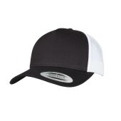 5-PANEL RETRO TRUCKER 2-TONE CAP, BLACK / WHITE, One size, FLEXFIT