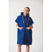 Badstof kinderponcho Black 10/13 jaar