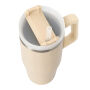DRINK DELUXE - Vacuüm drinkbeker beige DRINK DELUXE - Vacuüm drinkbeker beige