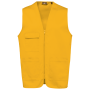 Gilet polykatoen multizakken Yellow 5XL