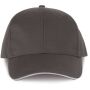 Contrasterende sandwichpet 6 panelen Oeko-Tex Shale Grey/Light Grey one size