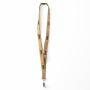 Zeefdruk lanyard van kurk en polyester