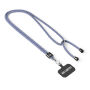 Crossbody, trendy duotone lanyard telefoonhouder van polyester Crossbody, trendy duotone lanyard telefoonhouder van polyester
