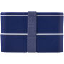 MIYO 700+700 ml dubbellaagse lunchbox - Blauw/Blauw/Blauw