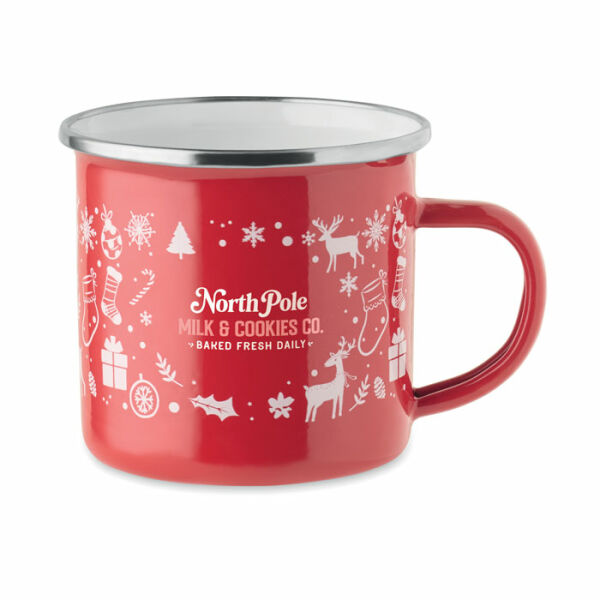 SEASOMEL - Kerst emaille mok 300ml - Rood SEASOMEL - Kerst emaille mok 300ml - Rood
