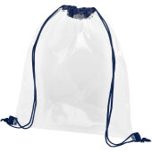 Lancaster transparante premium rugzak 5L - Navy/Transparant
