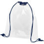 Lancaster transparante premium rugzak 5L - Navy/Transparant